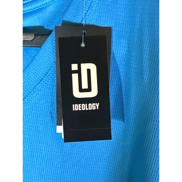 ID Ideology Men's Birdseye Mesh V-Neck T-Shirt, Blue, Size XL, NWT - Picture 2 of 4